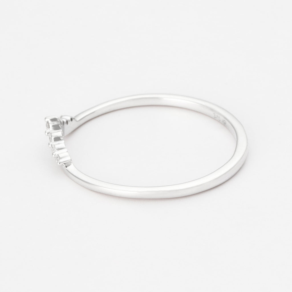 Bague "Trésor Opalescent" D0,03/7 - Or Blanc