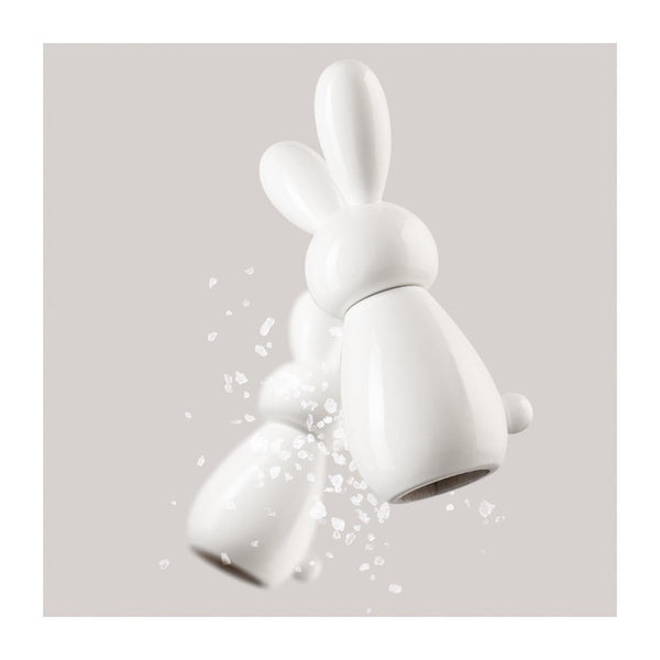 Moulin À Épices « Bunny » En Hêtre Laqué - Blanc