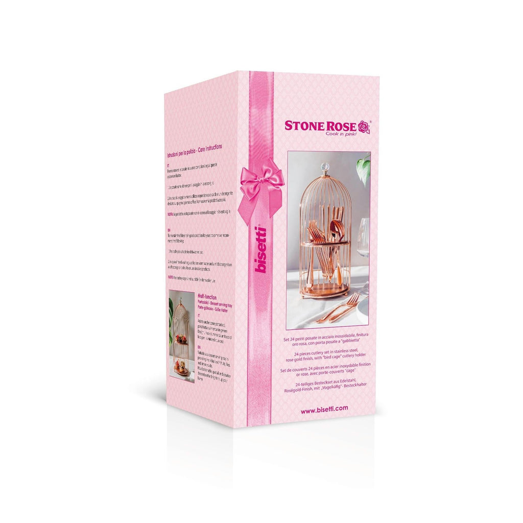 Stonerose
Ensemble De Couverts De 24 Pièces Avec Porte-Couverts En Cage
Boîte Cadeau