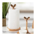 Porte-Papier Toilette En Hêtre Huillé Naturel « Printemps D’Or » 15 X H.31 Cm