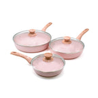 Ensemble De 6 Pièces - Poële À Frire 20/ 24/ 28 CM