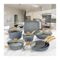 Batterie 13 Pièces. « Pierre Gourmet » Manipule Design Bois Naturel