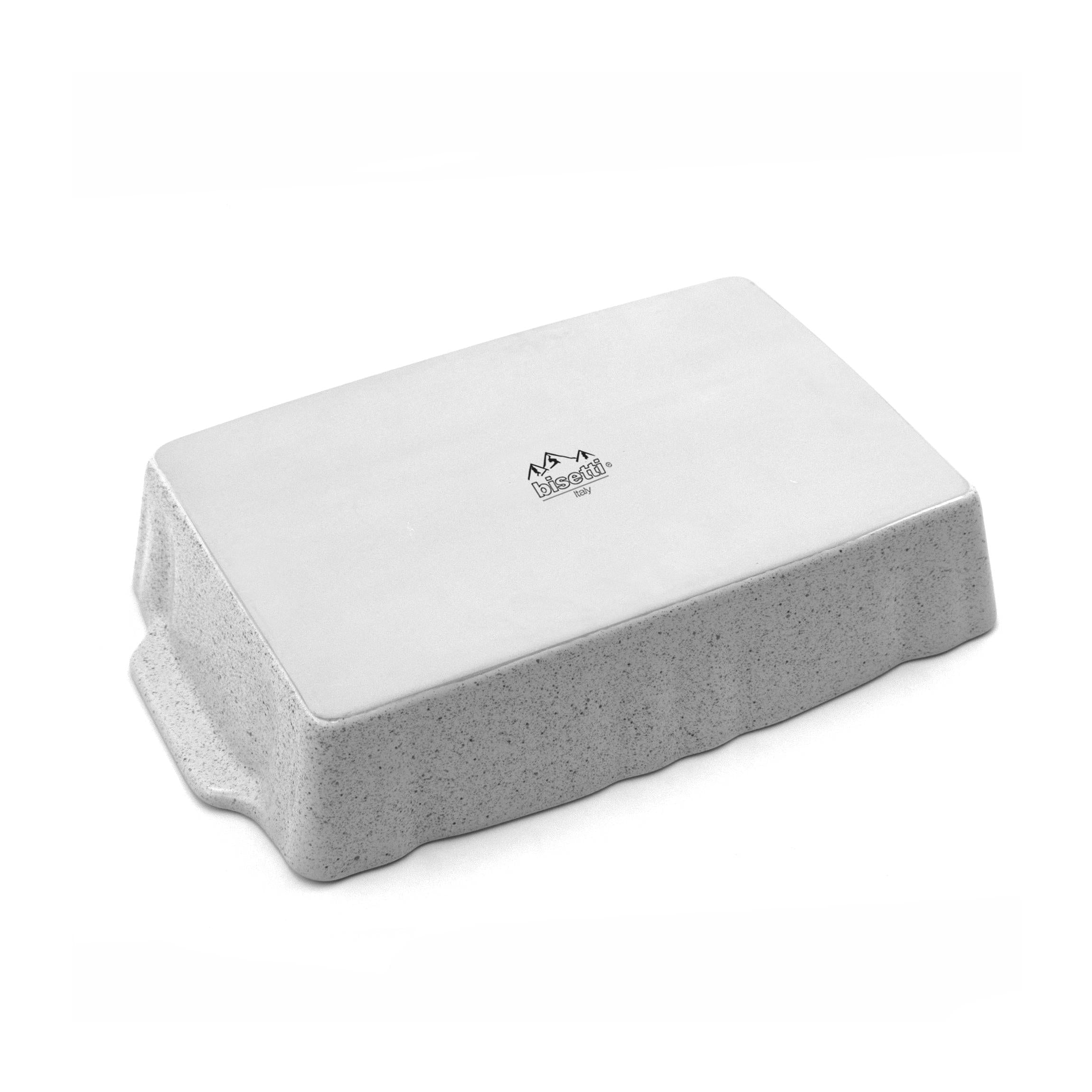 Grand Plat Rectangulaire 34X22X7 Cm En Grès À Haute Résistance Stonewhite