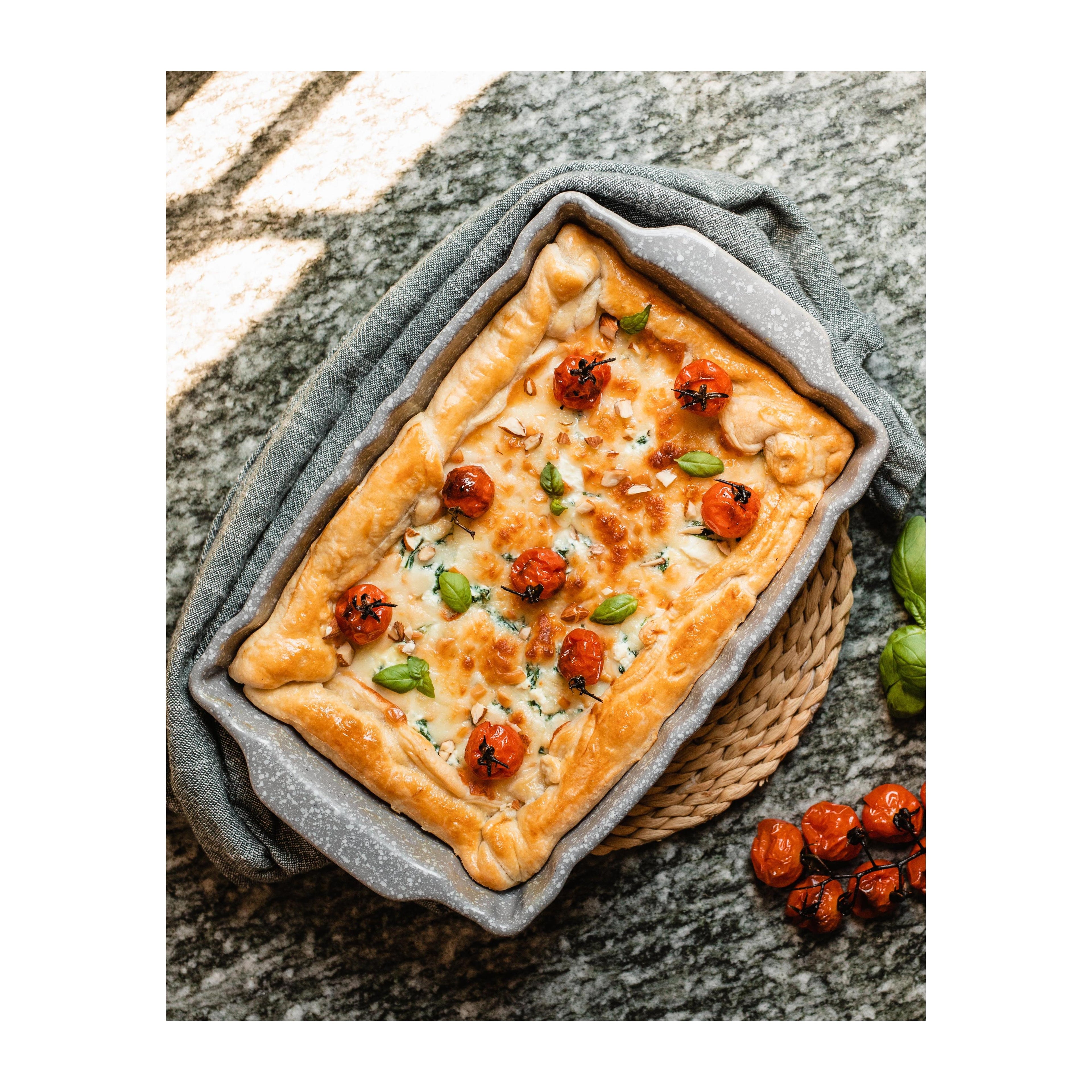 Ensemble De 4 Petits Plats De Coction Rectangulaires Pierre Gourmet En Grès Haute Résistance