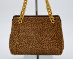 Sac Bottega Veneta Vintage Crin Léopard