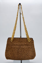 Sac Bottega Veneta Vintage Crin Léopard