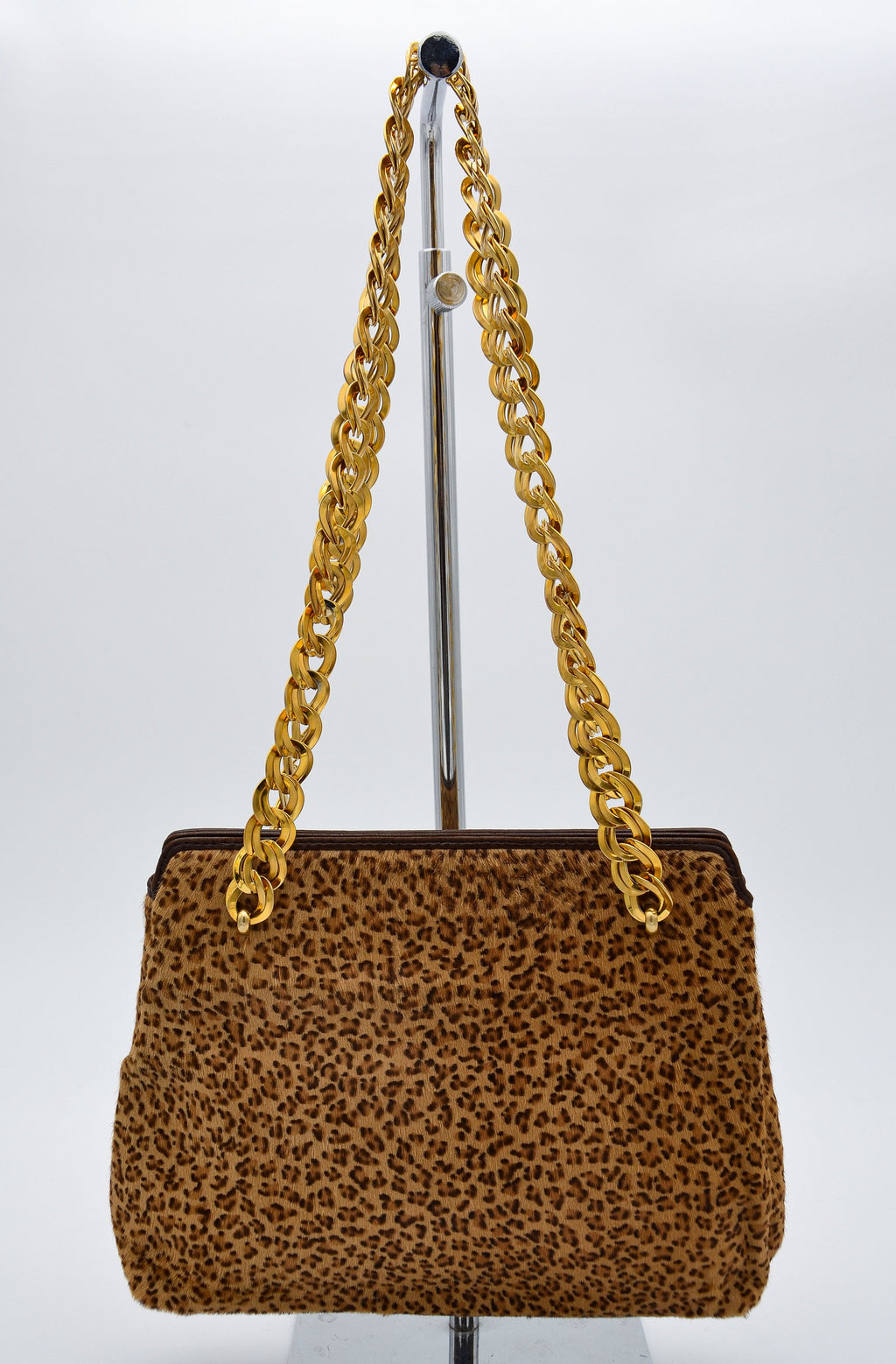 Sac Bottega Veneta Vintage Crin Léopard