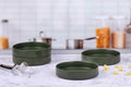 Assiette Creuse Scandi - 4 Pièces - Olive