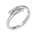 Bague "Frôlage" - Or Blanc 375/1000
