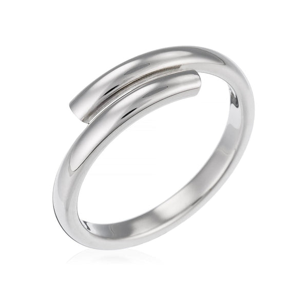 Bague "Frôlage" - Or Blanc 375/1000