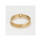 Bague "Trinité " Or Jaune 375 /1000