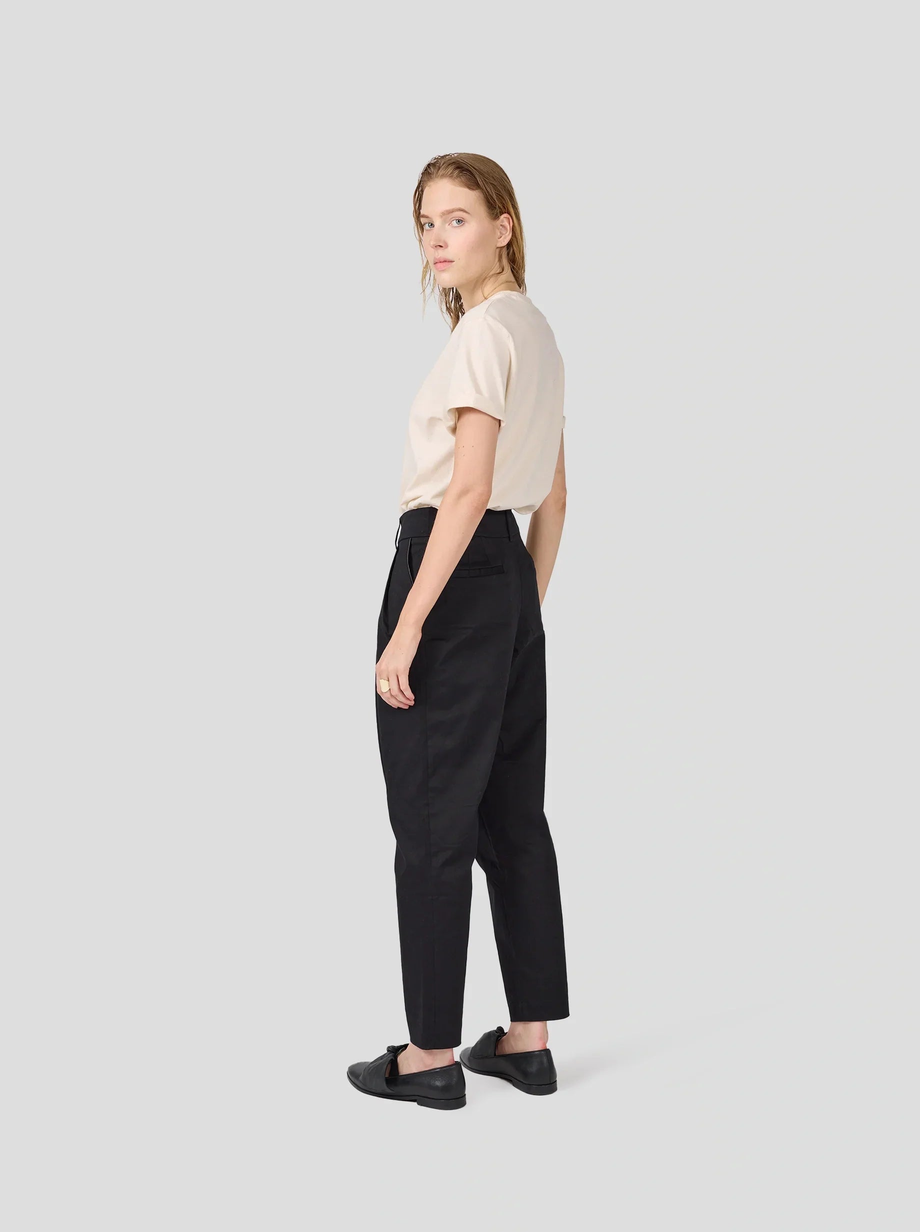 Pantalon Gabriel En Coton Noir