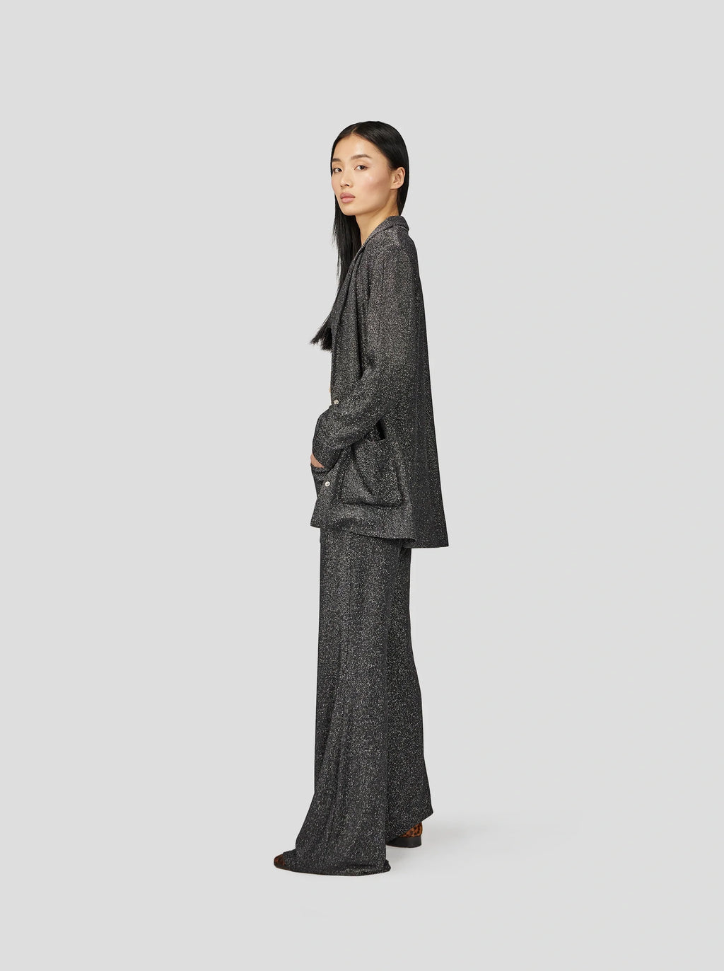 Blazer Sonny Crockett En Tricot Argent Constellation