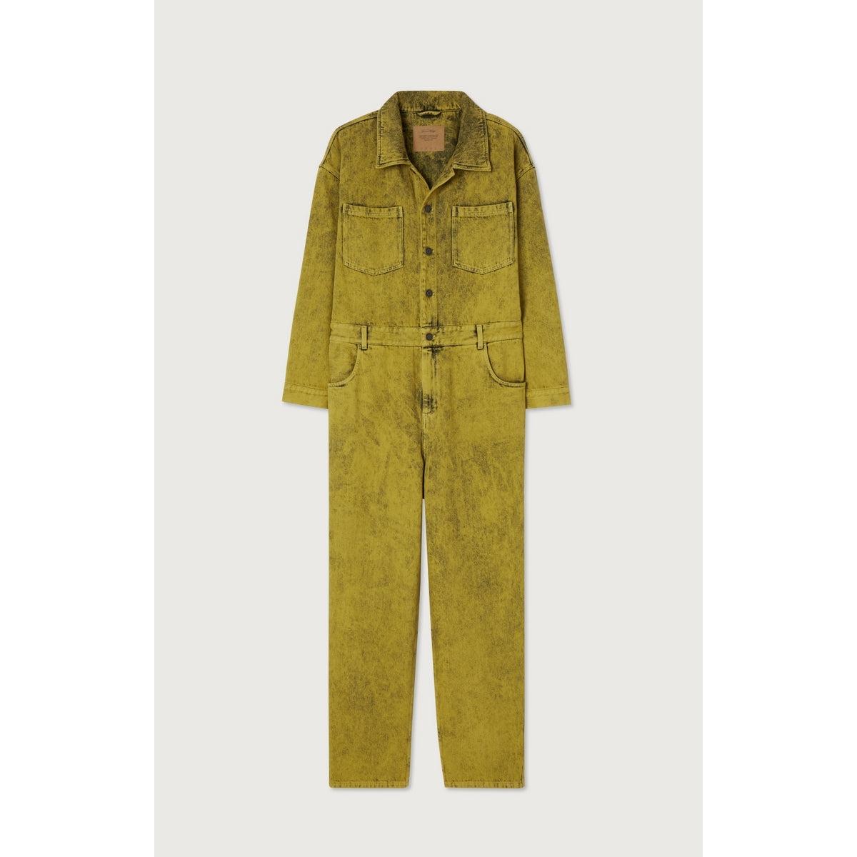 Combinaison Pantalon Manches Longues - Surteinture Jaune - Femme