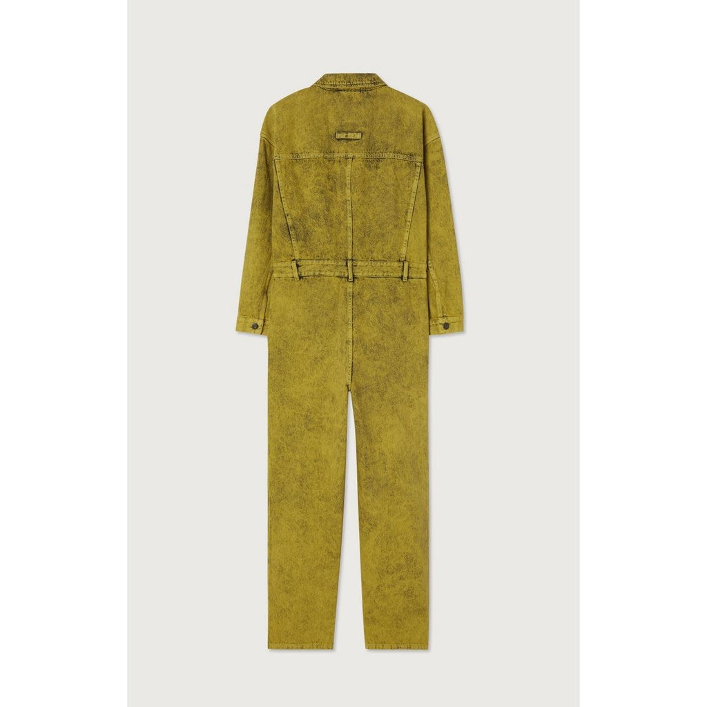 Combinaison Pantalon Manches Longues - Surteinture Jaune - Femme