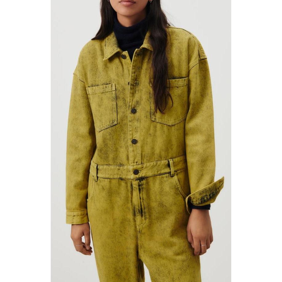 Combinaison Pantalon Manches Longues - Surteinture Jaune - Femme