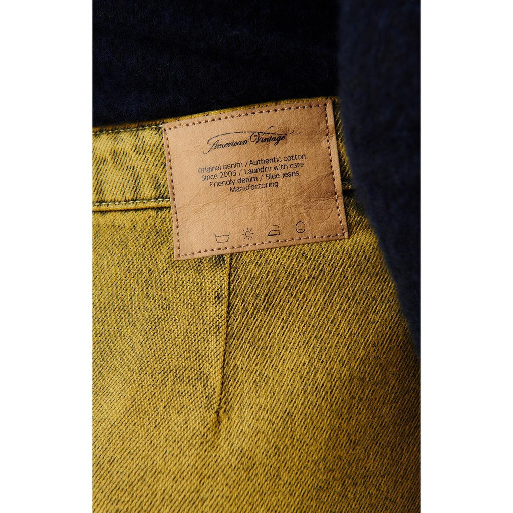 Jupe Longue Droite - Surteinture Jaune - Femme