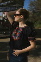 Blouse Hongroise - Noir