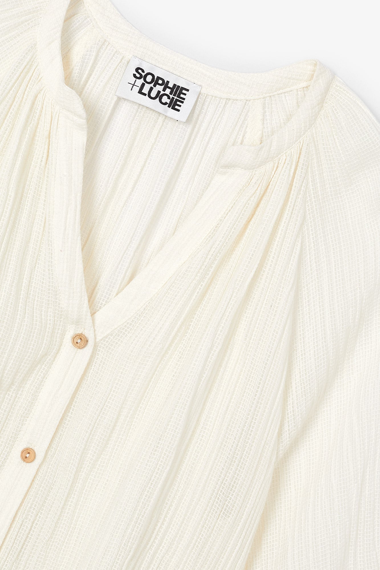 Blouse Molli Froissé Écru