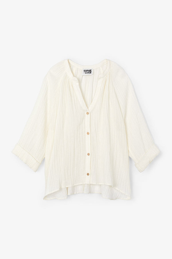 Blouse Molli Froissé Écru