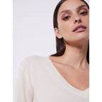Notshy - Pull Cachemire Recyclé Jade - Ecru