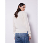Notshy - Pull Cachemire Recyclé Jade - Ecru