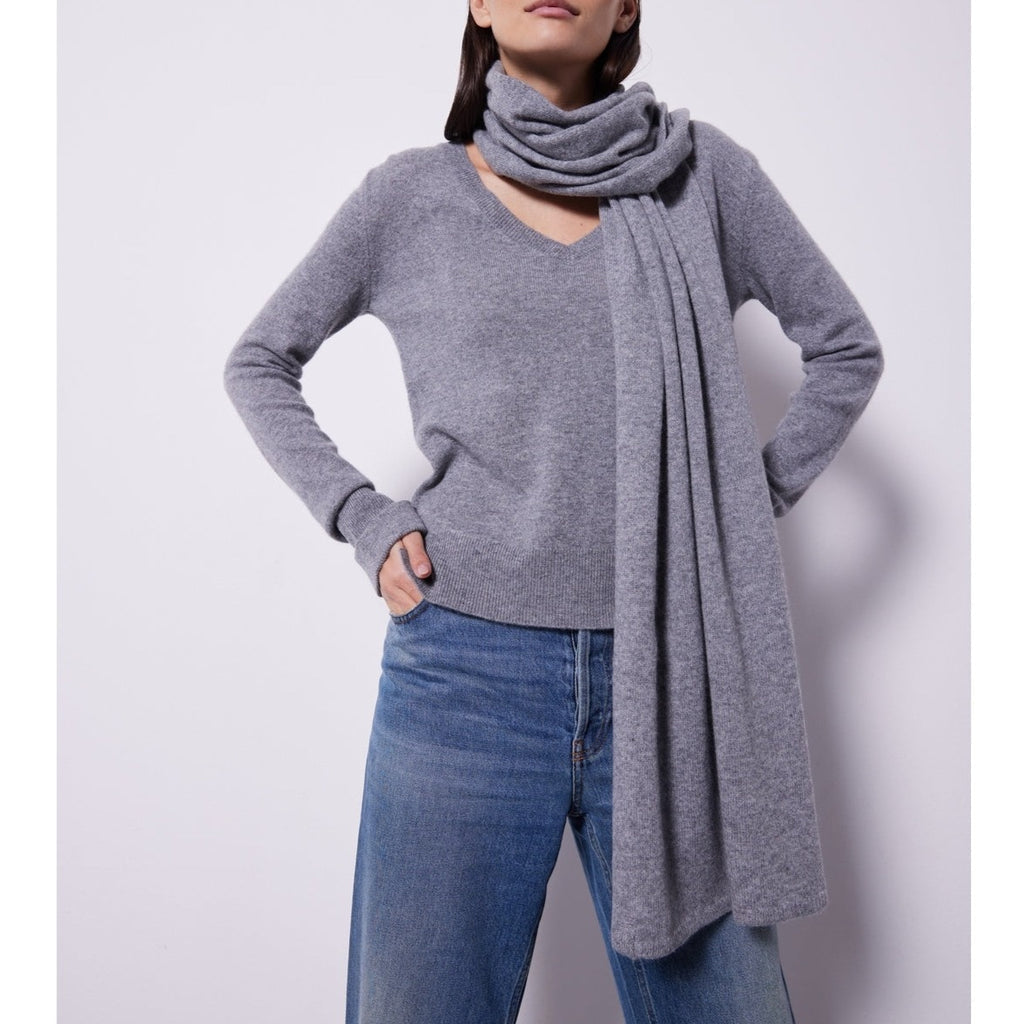 Notshy - Echarpe Cachemire Recyclé Galaxy - Gris Chine