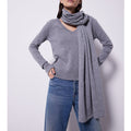 Notshy - Echarpe Cachemire Recyclé Galaxy - Gris Chine