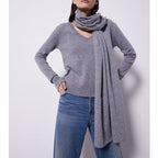 Notshy - Echarpe Cachemire Recyclé Galaxy - Gris Chine
