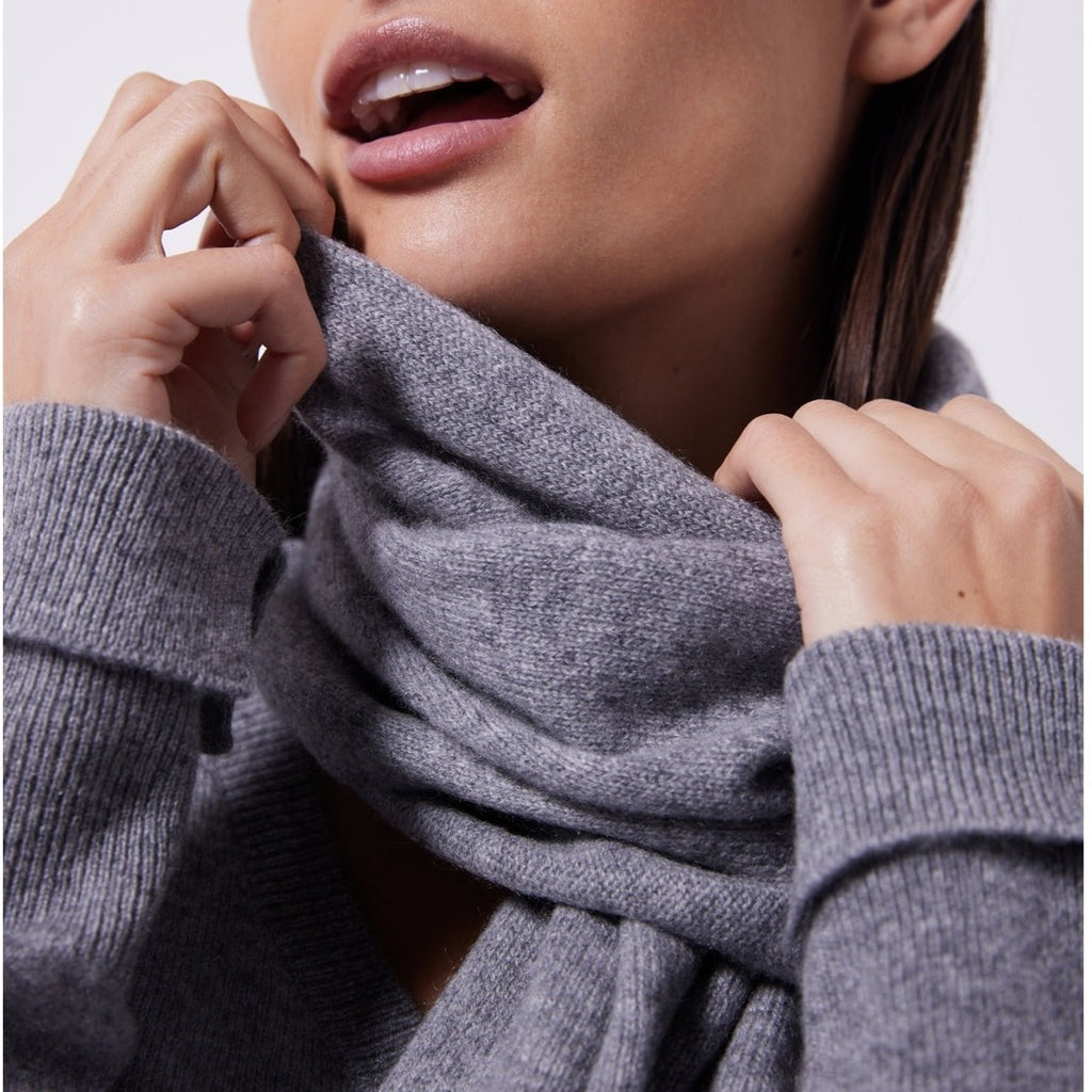Notshy - Echarpe Cachemire Recyclé Galaxy - Gris Chine