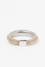 Bague "Matera" - Or Bicolore Blanc 375/1000