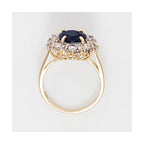 Bague "Soleil Bleu" - Or Jaune 375/1000