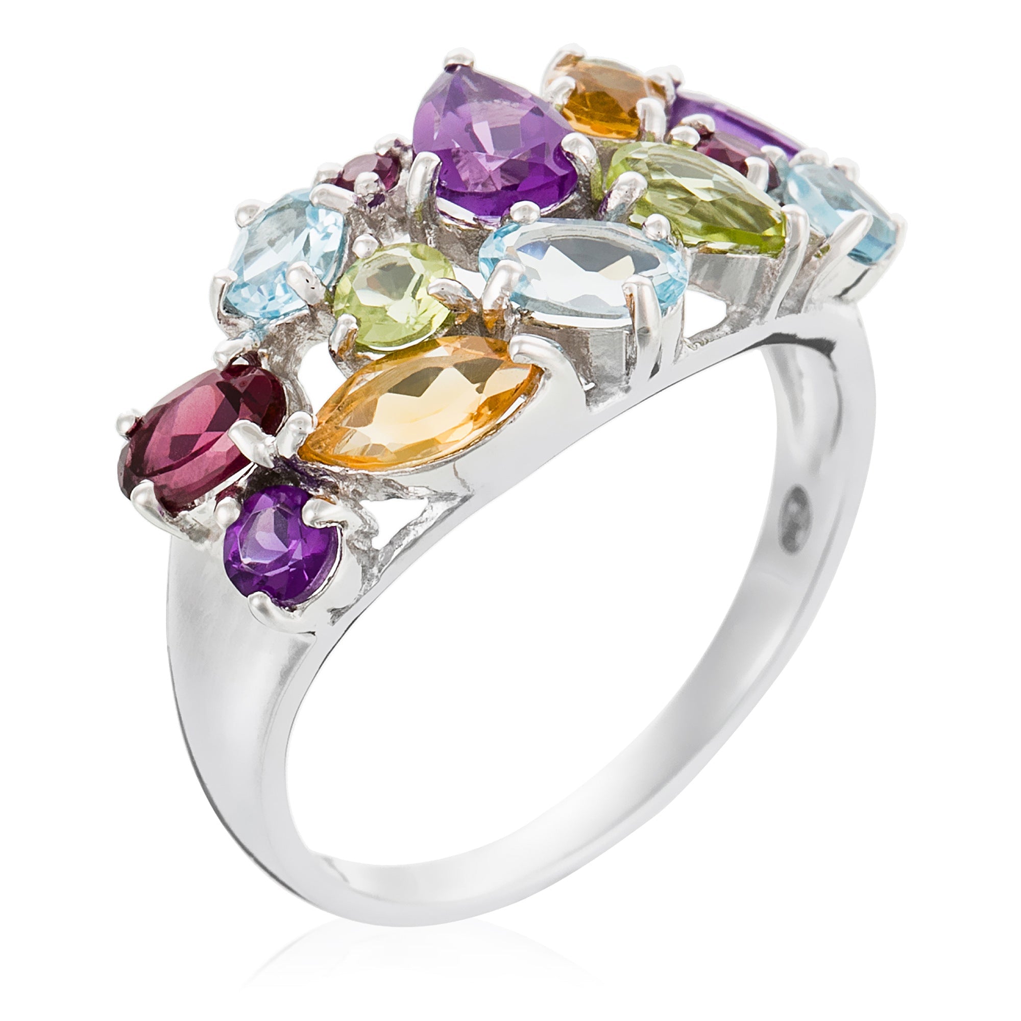 Bague "Tutti Frutti" A0,6/3 C0,36/2 P0,35/2 Rh0,42/3 T0,66/3