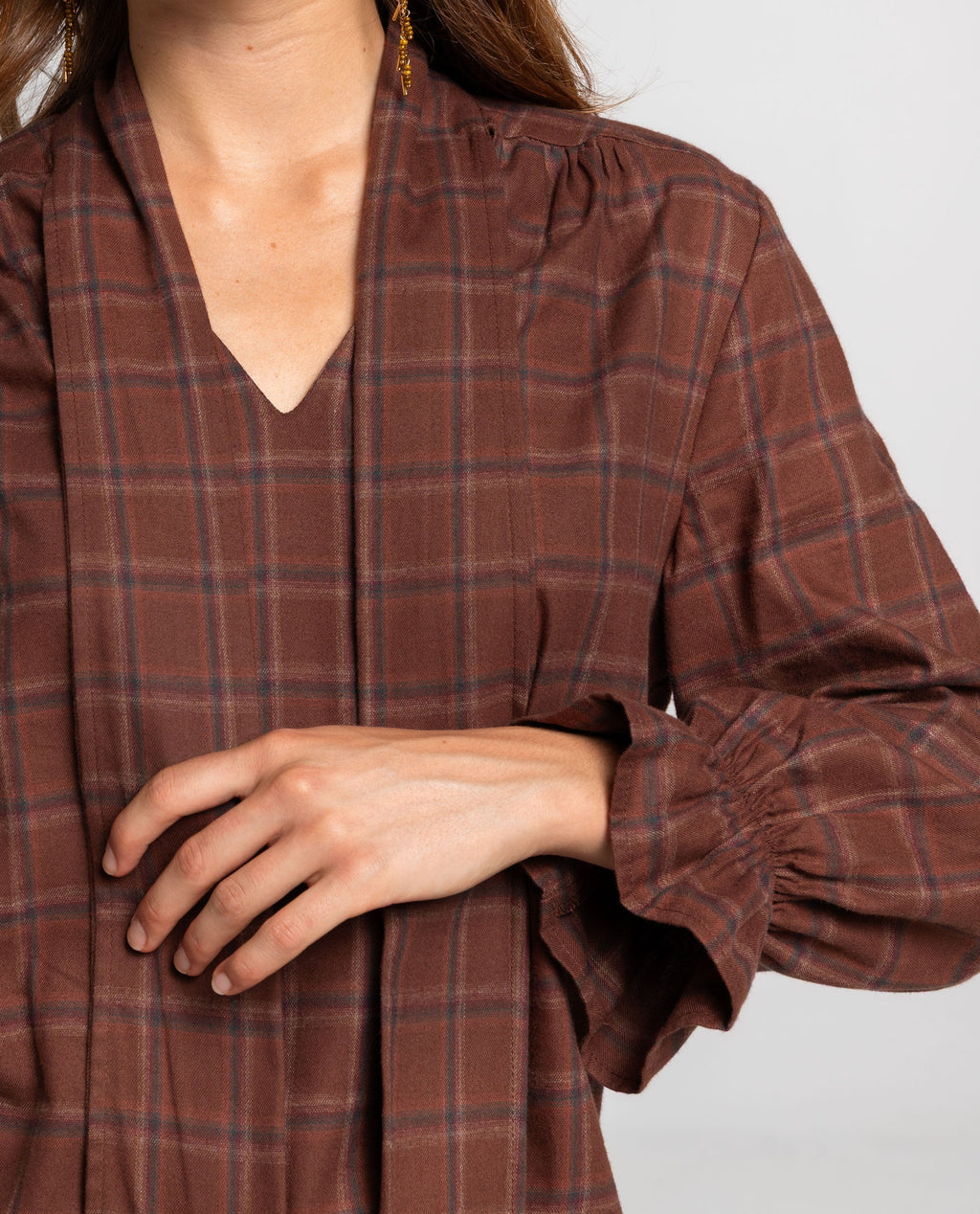 Blouse City Crush - Marron
