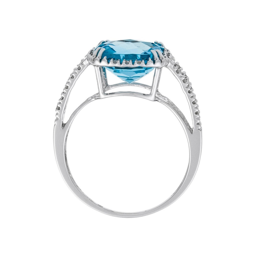 Bague "Divine Topaze 10" Diamants 0,10Ct/32 + Topaze 4,5/1