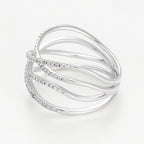 Bague "Entrelacs Lumineux" - Or Blanc