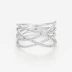 Bague "Entrelacs Lumineux" - Or Blanc