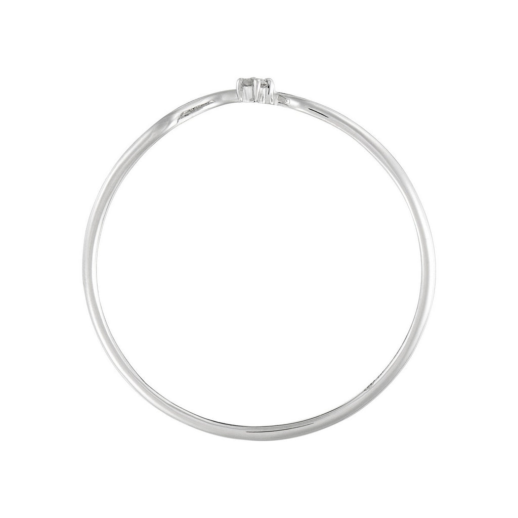 Bague "Pudeur"  Diamants 0,01Ct/1 - Or Blanc