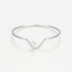 Bague "Pudeur"  Diamants 0,01Ct/1 - Or Blanc