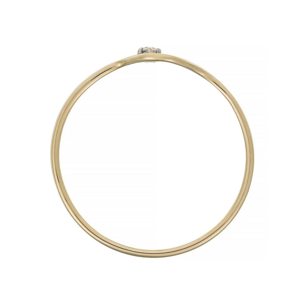 Bague "Pudeur"  Diamants 0,01Ct/1 - Or Jaune