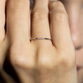 Bague "Alliance Humilité" Diamants 0,02Ct/5 - Or Blanc