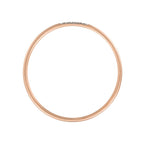 Bague "Alliance Humilité" Diamants 0,02Ct/5 - Or Rose