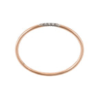Bague "Alliance Humilité" D0,02Ct/5 - Or Rose 375/1000