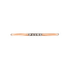 Bague "Alliance Humilité" Diamants 0,02Ct/5 - Or Rose