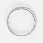 Bague "Croisé Géométrique" - Or Blanc