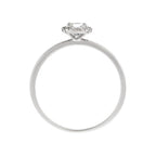 Bague "Carré Topazien" Diamants 0,05/18 Et Topaze Blanche 0,32Ct/1 - Or Blanc