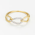 Bague "Triple Boucles" - D0,12/17 - Or Jaune