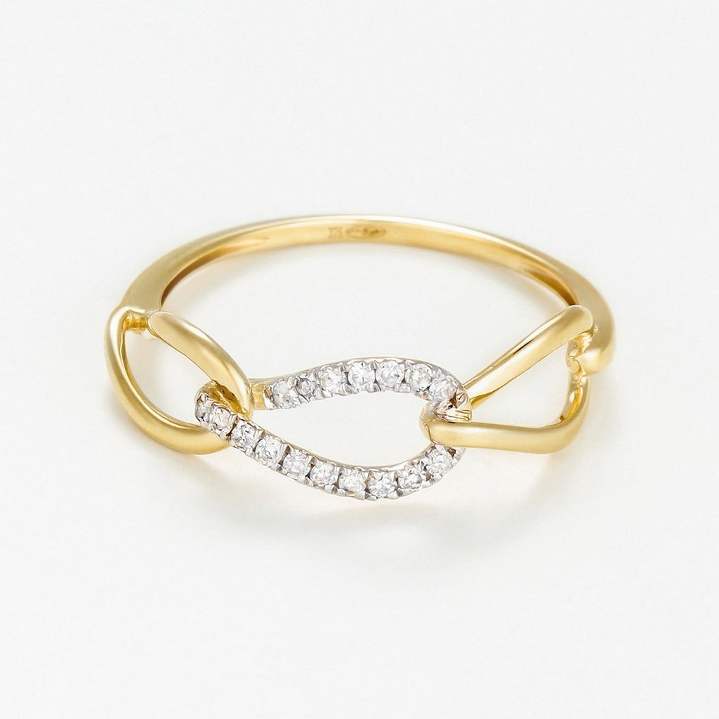 Bague "Triple Boucles" - D0,12/17 - Or Jaune