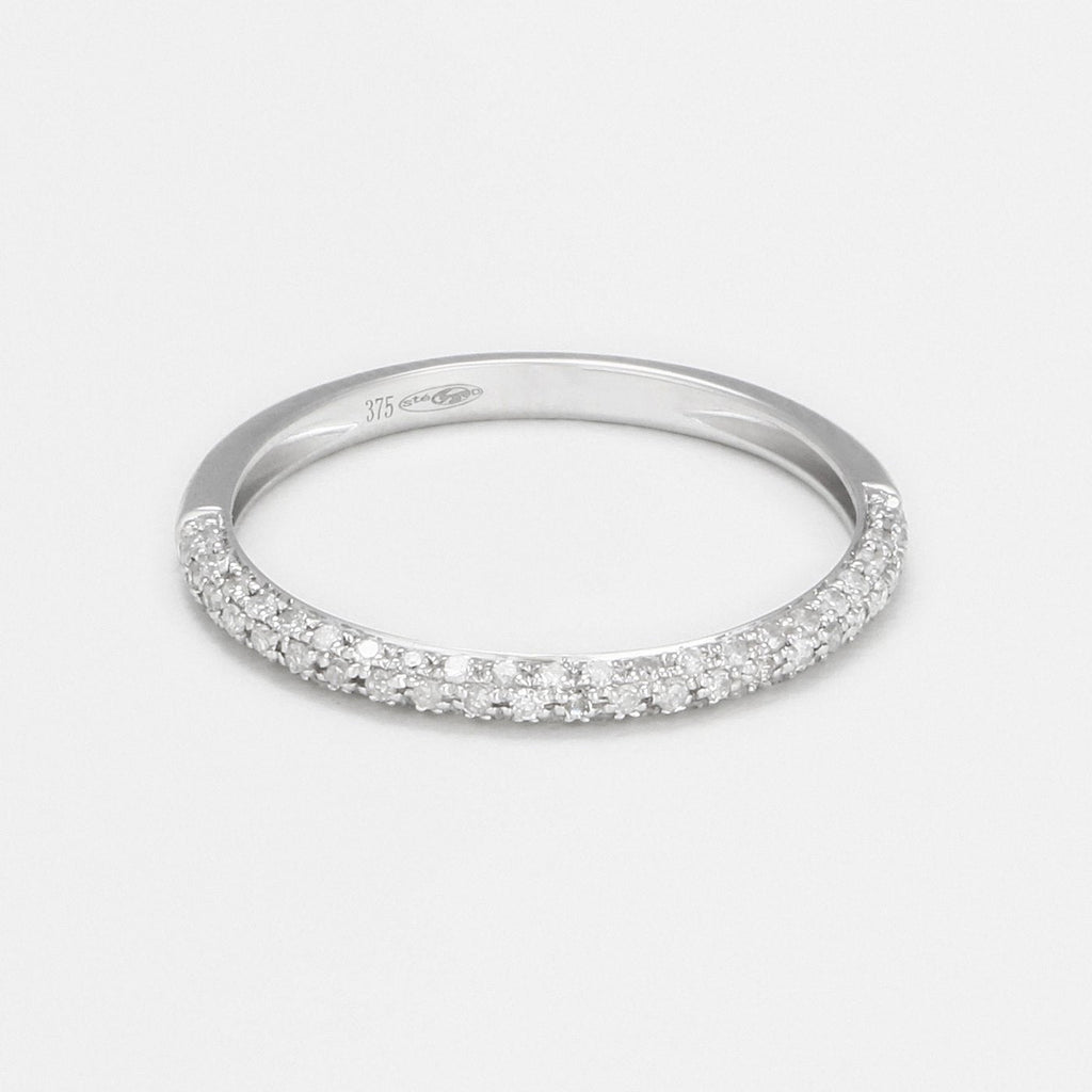 Bague "Mon Alliance" D0,23/67 - Or Blanc 375/1000