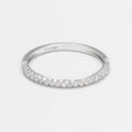 Bague "Mon Alliance" D0,23/67 - Or Blanc 375/1000
